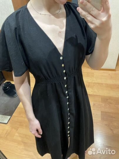 Платье льняное женское