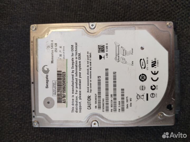 Жесткие диски для ноутбука нерабочие