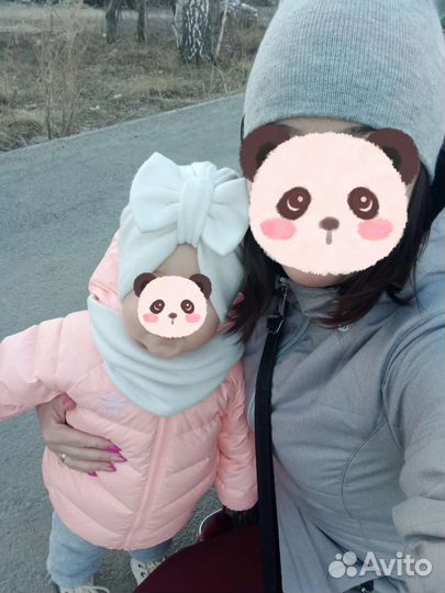 Тюрбан+ снуд тёплый