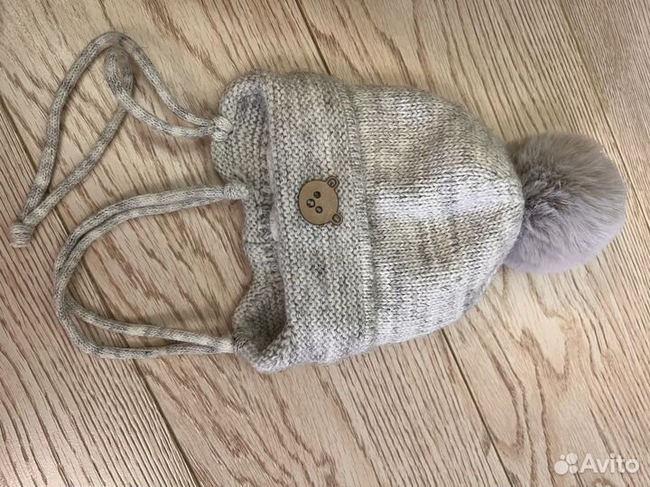 Шапка зимняя для новорожденных