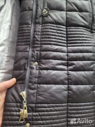 Пуховик женский длинный зима