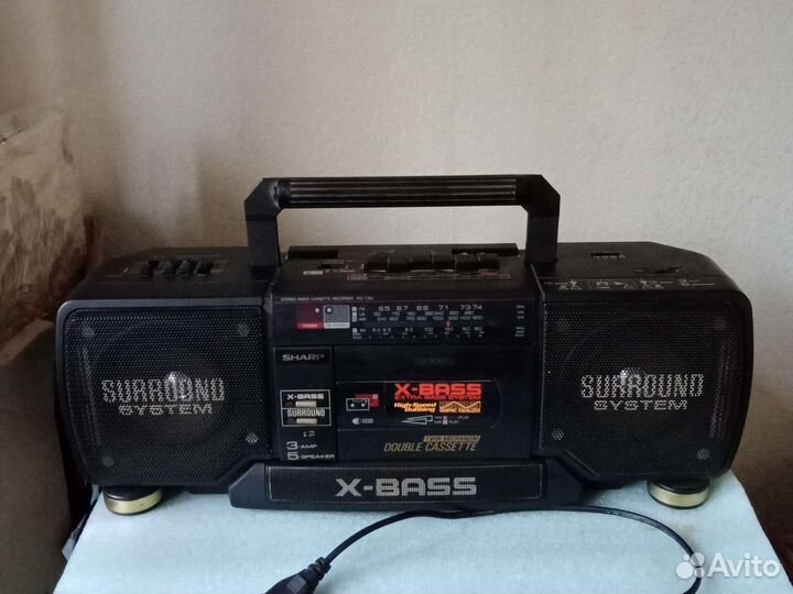 Двухкассетный магнитофон sharp
