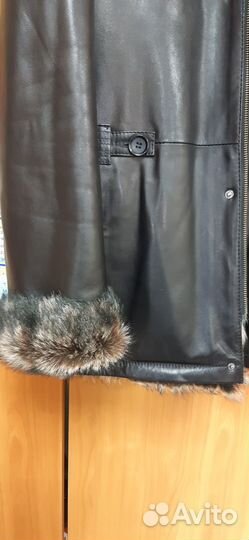 Кожаная куртка мужская 48 50 бу