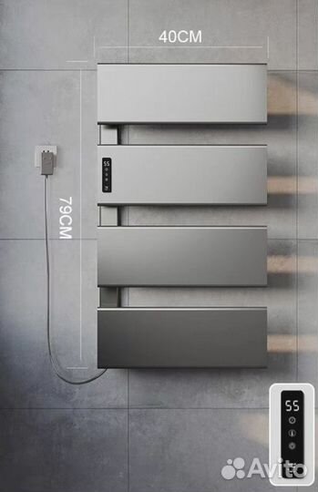 Полотенцесушитель электрический, 4 секции