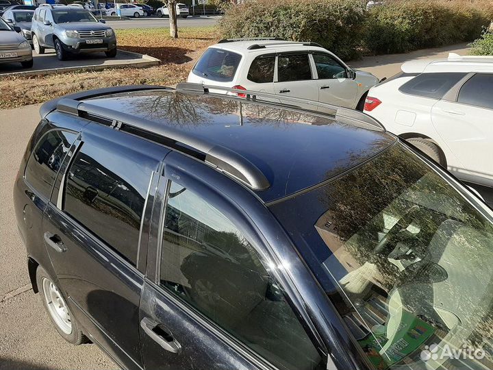 Рейлинги на крышу LADA Kalina Универсал, черные