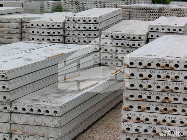 Плиты перекрытия пустотные пб 59-6-8 жби на заказ