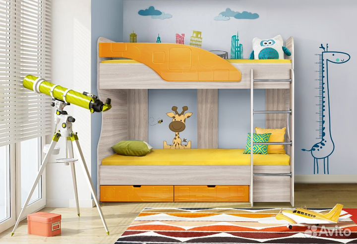 Двухъярусная кровать Бриз. В наличии
