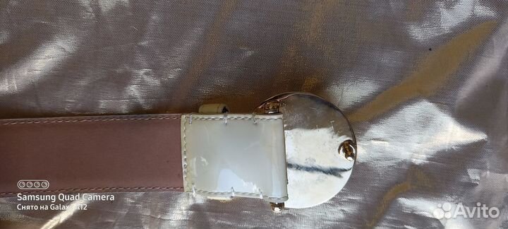 Ремень женский Louis Vuitton бежевый оригинал Фран