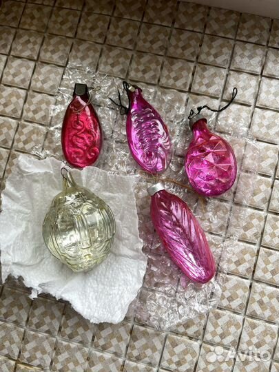 Елочные игрушки СССР «льдинки»