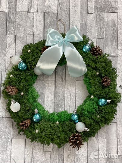 Новогодний венок. Новогодняя поделка