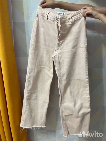 Широкие джинсы нежно-розовые из Sin Say 34 размер