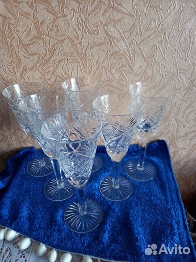 Фужеры хрустальные СССР 20 см