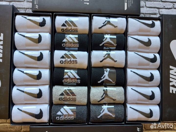 Носки Nike Jordan Adidas Lacoste