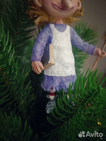 Ватные елочные игрушки