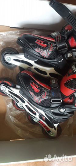 Роликовые коньки детские раздвижные 30-33р