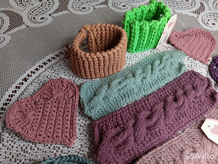 Вязаные чехлы на кружку
