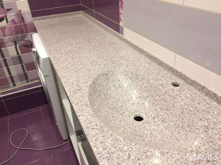 Столешницы из искусственного камня в ванну