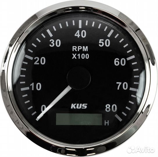 Тахометр 0-8000 об/мин со счетчиком моточасов дели