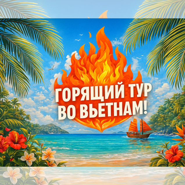 Горящий тур во Вьетнам - прямой перелет