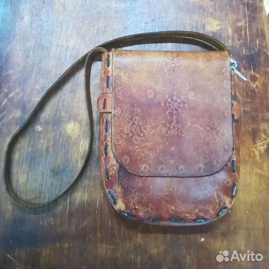 Кожаная сумка. Винтаж