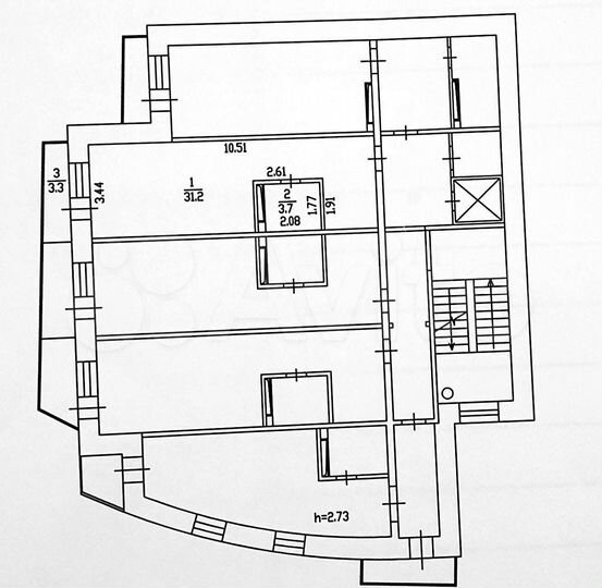 Квартира-студия, 34,9 м², 8/9 эт.