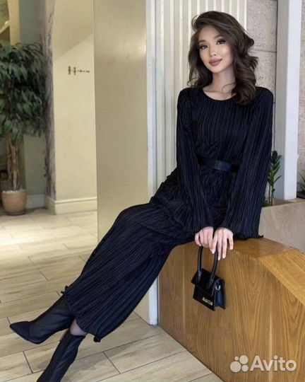 Платье вечернее плиссе гофре