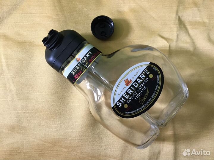 Двойная бутыль 0,7л от кофейного ликёра Sheridan's