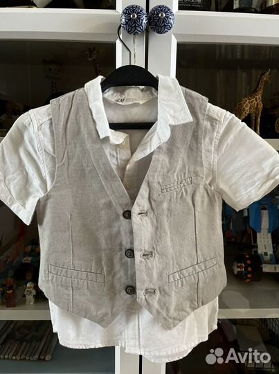 Рубашка с жилеткой zara