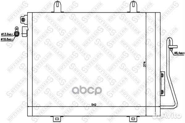 Радиаторы кондиционераstellox 1045175SX Stellox