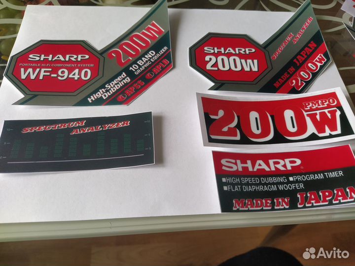 Наклейки sharp GF-939 GF-940 GF-939 polar