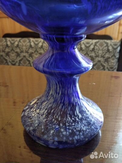 Ваза на ножке фруктовница красный май СССР 2 штуки