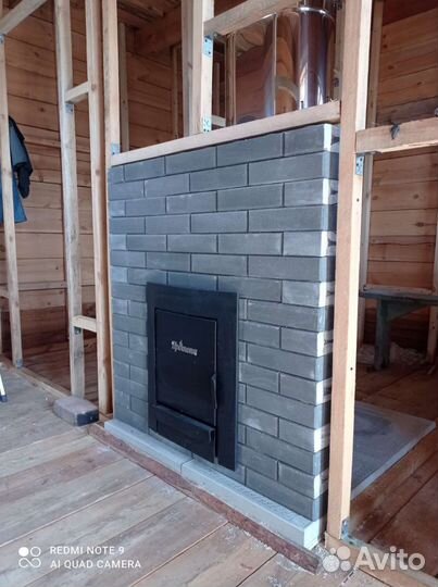 Монтаж каминов, банных печей, дымоходов