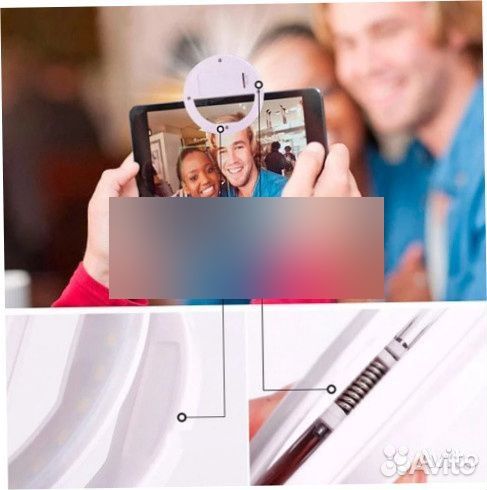 Кольцо подсветка для селфи от батареек