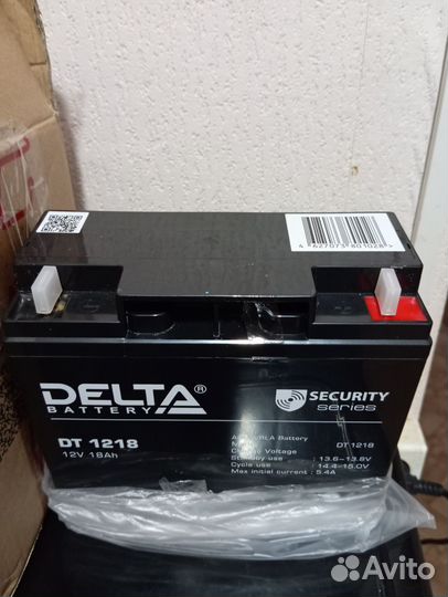 Аккумулятор Delta DT 1218 12V 18Ah для ибп