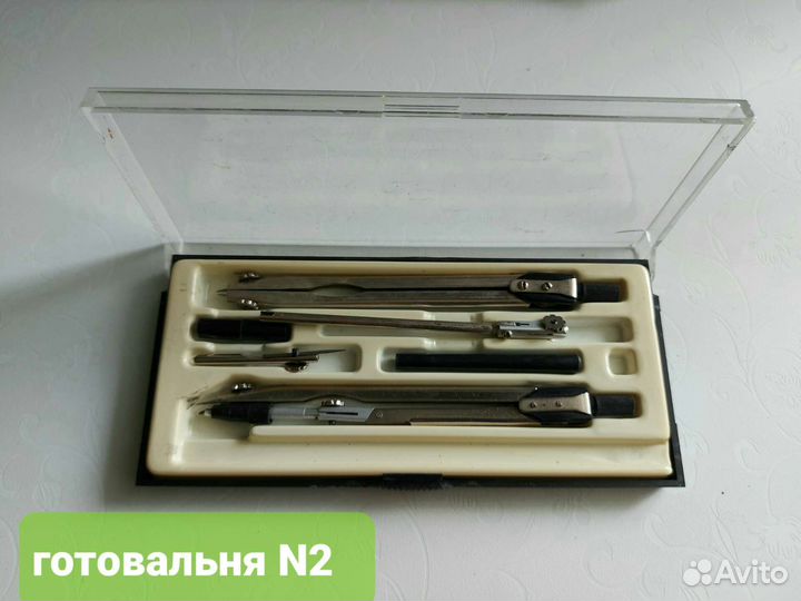 Проф.инструменты для черчения (Готовальня), СССР