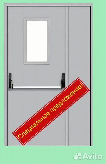 Дверь противопожарная двупольная дпм2 EI60