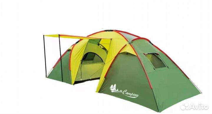Палатка кемпингов 6 местная с тамбуром