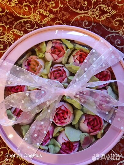 Зефирные цветы,зефир