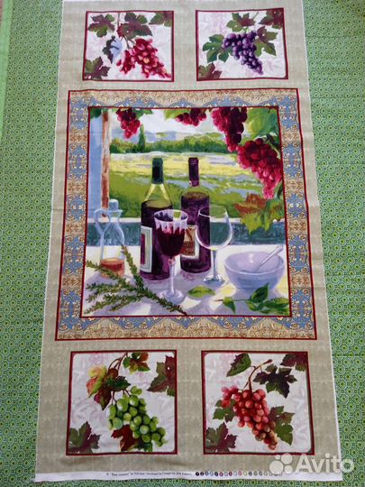 Ткань, купон американского хлопка, панель