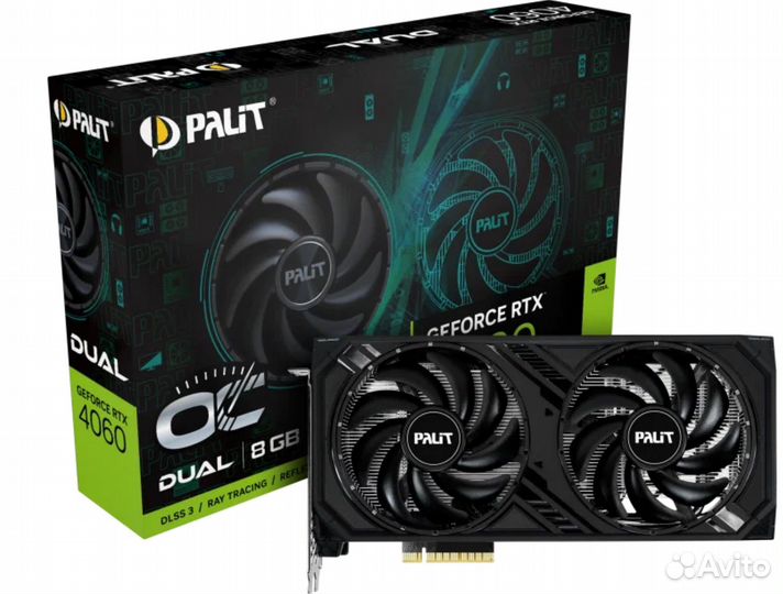 Palit GeForce RTX 4060 Dual OC, 8GB (Новая)