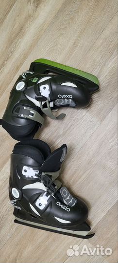 Коньки хоккейные для мальчика oxelo 34 р
