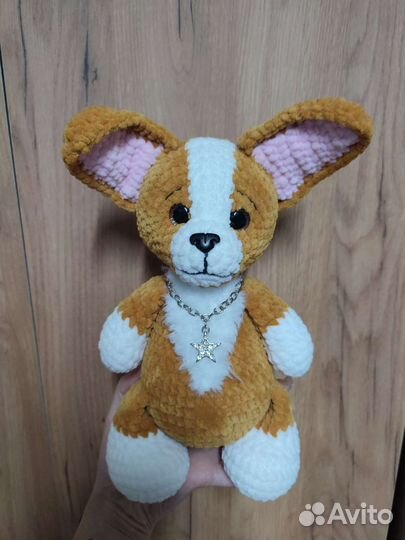 Амигуруми Вязаная игрушка собака корги
