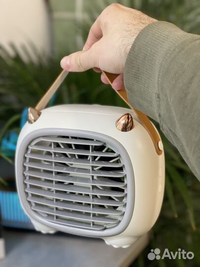 Вентилятор настольный мини увлажнитель воздуха бел