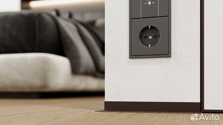 Микроплинтус для пола анодир-ый 2,4 м