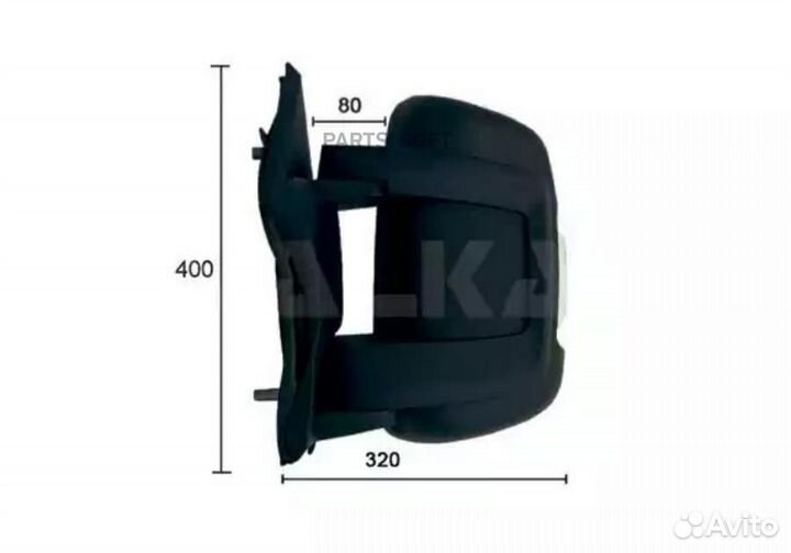 Alkar 9204922 Зеркало боковое