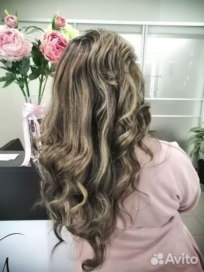 Окрашивание волос модель