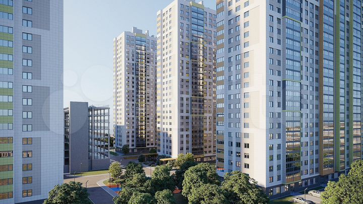 2-к. квартира, 46,6 м², 17/26 эт.