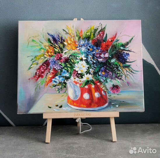 Букет мастихином