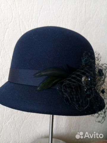 Новая фетровая шляпка 100 шерсть