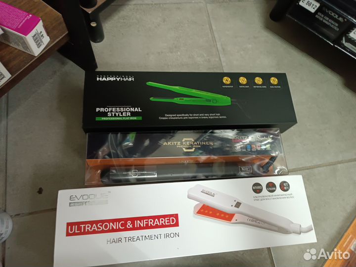 Утюжок акитз akitz keratiner